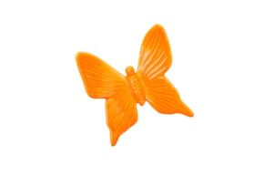 BORBOLETA MEDIA 10X9X3CM NARANJA