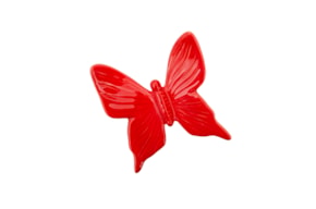 BORBOLETA MEDIA 10X9X3CM ROJO