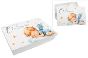 BOX F/BAPTISM PAINTED 38X25X7.5CM WHITE