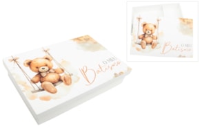 BOX F/BAPTISM PAINTED 38X25X7.5CM WHITE