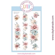 TRANSFER DTF-022G 20X28.5CM FLOWERS