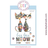 TRANSFER DTF-028G 20X28.5CM CATS