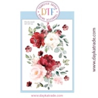 TRANSFER DTF-020P 14.28X19CM FLOWERS