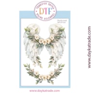 TRANSFER DTF-016P 14.28X19CM WINGS AND FLOWERS