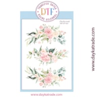 TRANSFER DTF-025P 14.28X19CM FLOWERS