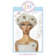 TRANSFER DTF-039G 20X28.5CM CHICA CON FLORES