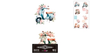 DECOR TRANSFERS 15X30CM SCOOTER PFY-14629