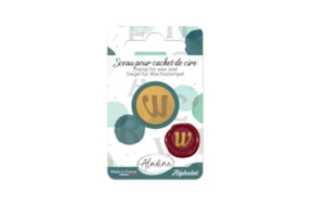 SINETE LATAO D. 1.9CM  70207 LETRA W BLISTER