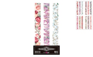 DECOR TRANSFERS 15X30CM BORDAS FLORES PFY-14619