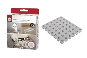 Silicone mould Letter Beads, incl. numbers, 42 beads,10x10mm