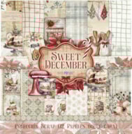 BLOCO 12 PAPELES SCRAP 30.5x31.8cm SWEET DECEMBER PFY-15318