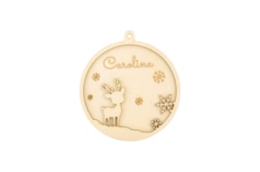 BOLA DE NAVIDAD C/ NOMBRE PERSONALIZABLE D.10X0.3CM CHOUPO