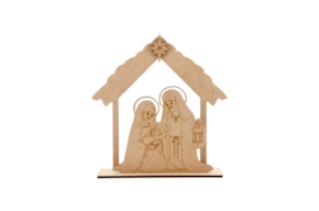 SET 2 NACIMIENTOS C/ CABANA 15X5X17X0.3CM MDF