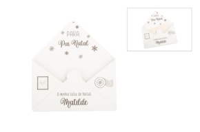 KIT SOBRE NAVIDAD 15X16,7X0,3 CM MDF BLANCO