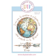 TRANSFER DTF-014G 20X28.5CM WORLD AND ARROW