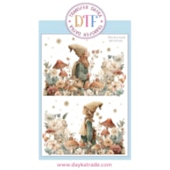 TRANSFER DTF-052G 20X28.5CM ELF & FLOWERS