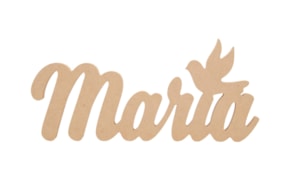 NOMBRE PERSONALIZABLE HASTA 5 LETRAS 12X1.6CM MDF C/ PALOMA