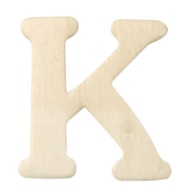 LETRA K MADERA 4CM  RAYHER