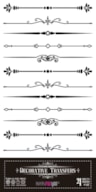 DECOR TRANSFERS 15X30CM HOJAS BAROQUE BORDERS PFY-15236