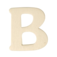 LETRA B MADEIRA 4CM  RAYHER