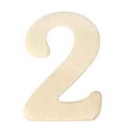 NUMERO 2 MADEIRA 4CM  RAYHER