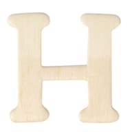 LETRA H MADEIRA 4CM  RAYHER