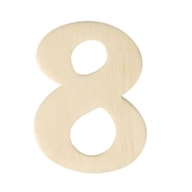 NUMERO 8 MADEIRA 4CM  RAYHER