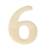NUMERO 6 MADEIRA 4CM  RAYHER