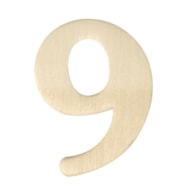 NUMERO 9 MADEIRA 4CM  RAYHER
