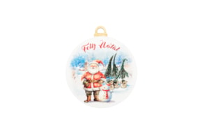 SET 4 BOLA NATAL 10X0.3CM MDF BRANCO