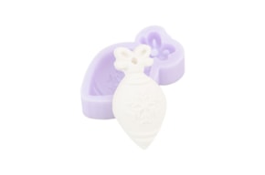 MOLDE SILICONE DECORACION NAVIDAD 6X3X1.5CM  MLD311