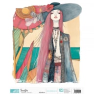 TRANSFER DTF TEXTIL 25X30CM BOHO GIRL 1 ARTIS DECOR