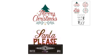 DECOR TRANSFERS 20X30CM FOLHAS NATAL PFY-15241