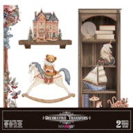 DECOR TRANSFERS 30X30CM SANTA S WORKSHOP PFY-15199