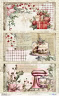 PAPEL ARROZ 54X33CM SWEET DECEMBER VII  PFY-15383