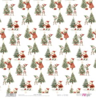 PAPEL SCRAP 30.5X31.8CM SANTA & FRIENDS PFY-15387