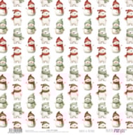 PAPER SCRAP 30.5X30.5CM SANTA & FRIENDS PFY-15395
