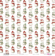 PAPEL SCRAP 30.5X31.8CM SANTA & FRIENDS PFY-15395