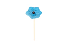 FLOR ESTRELA D.8.5 X 24CM AZUL PASTEL