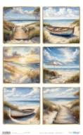 PAPEL ARROZ 54X33CM LANDSCAPE SUNNY BEACH II  PFY-15267