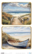RICE PAPER 54X33CM LANDSCAPE SUNNY BEACH VI  PFY-15272