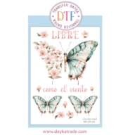 TRANSFER DTF-023P 14.28X19CM BORBOLETAS