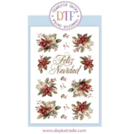 TRANSFER DTF-067P 14.28X19CM FLORES DE NATAL