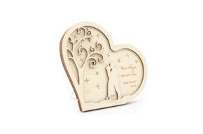 KIT QUADRO NAMORADOS NA ÁRVORE C/ LED 20X18.6X1.6CM CHOUPO