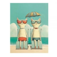 TRANSFER DTF TEXTIL 24X23CM CATS SUNBATHING ARTIS DECOR