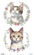 PAPEL ARROZ 54X33CM FLORA E FAUNA V PFY-15564