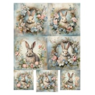 PAPEL ARROZ 35X50CM COELHOS 2390-99822