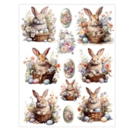 PAPEL ARROZ 35X50CM COELHOS 2390-99819