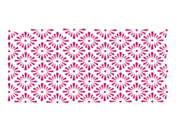 STENCIL 33X14CM FLORAL 300001152 ACRILEX