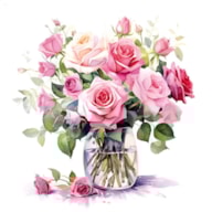 EMB. 20 GUARDANAPOS 33x33CM ROSAS 367106